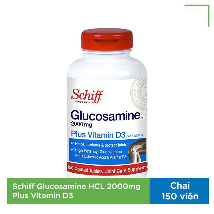 xương khớp Schiff Glucosamine 2000mg Plus Vitamin D3