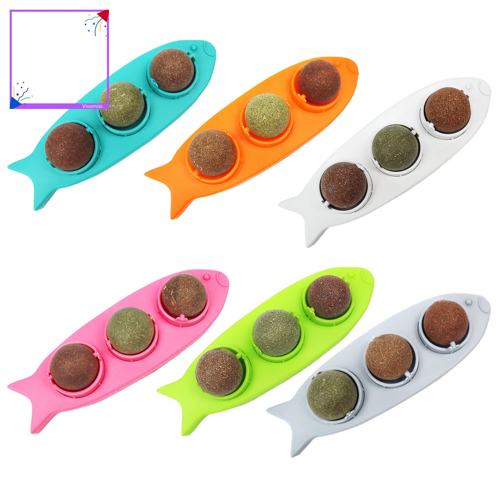 Quả Bóng Catnip Gắn Tường Sáng Tạo Thoải Mái Cho Mèo Cưng