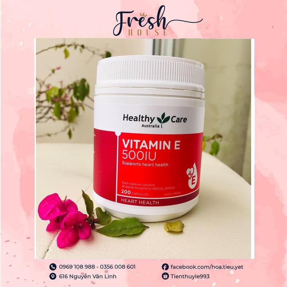 Lọ Healthy Care Vitamin E 200 viên