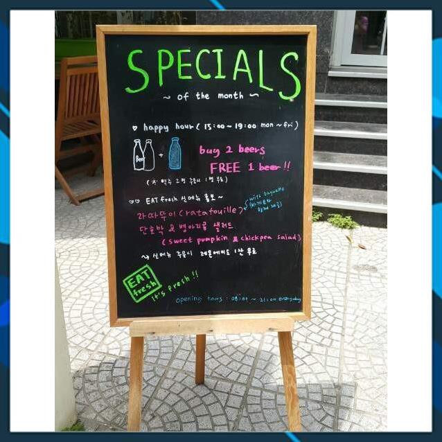 Bảng menu khổ 50x70 cm ( cam kết y hình )