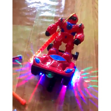 Đồ Chơi Robot Bốc Đầu Có Nhạc Có Đèn Cho Bé 2022