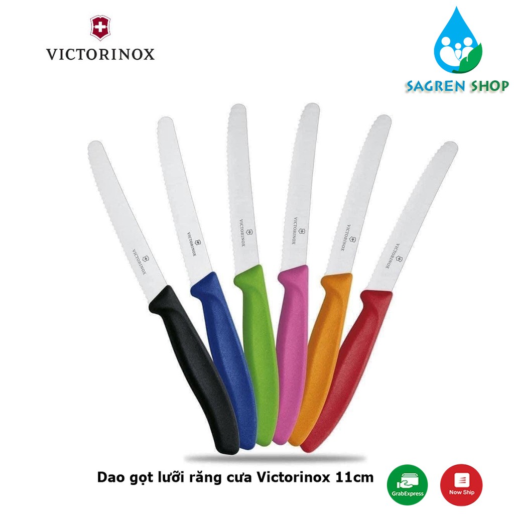 Dao gọt hoa quả Victorinox răng cưa 11cm sản xuất tại Thụy Sĩ