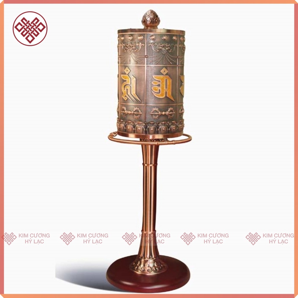 Kinh Luân Xoay Kinh Luân Điện Vạn Phúc [Kim Cương Hỷ Lạc] Đồ Thờ Mật Tông 158Cm