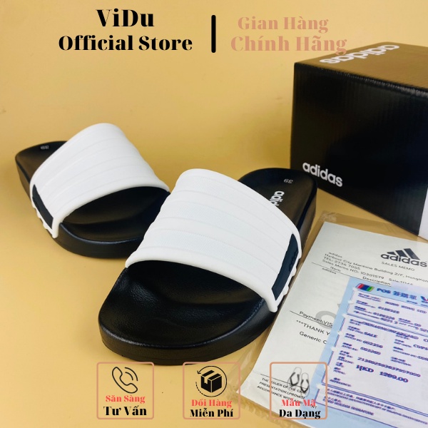 Dép nam quai ngang A.didas ViDu 21147 ba màu  phối thời trang, cao su nguyên khối cực đẹp