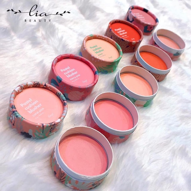 Má hồng pastel cushion blusher Hàn Quốc