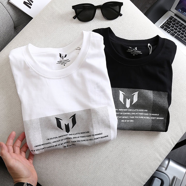 Áo thun cổ tròn Single Marc Thun COTTON SINGLE 2 chiều cao cấp | BigBuy360 - bigbuy360.vn