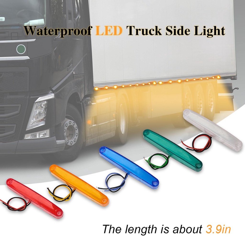 Set 5 Đèn Xi Nhan 9 Bóng LED 12V 24V I3X3 Cho Xe Tải