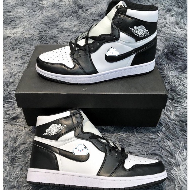Giày Jordan panda cổ cao đen trắng nam nữ ❤️ Giày thể thao nam nữ sneaker Jordan panda cao cổ Full Box