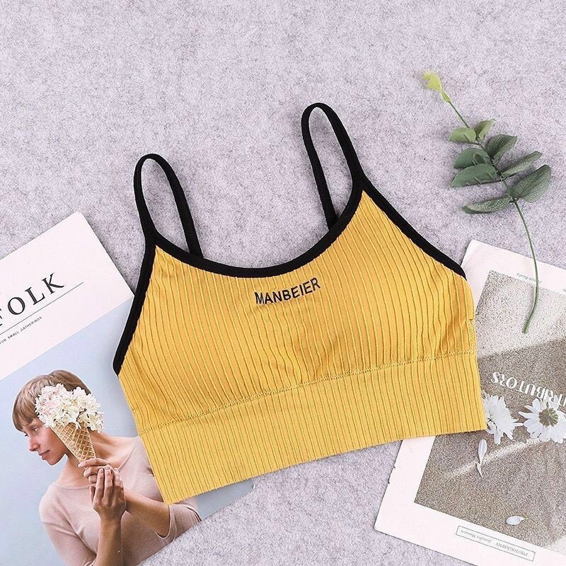 ♥️ Shop Uy Tín ♥️Áo bra thể thao 808 chữ bralette mút dày A808C