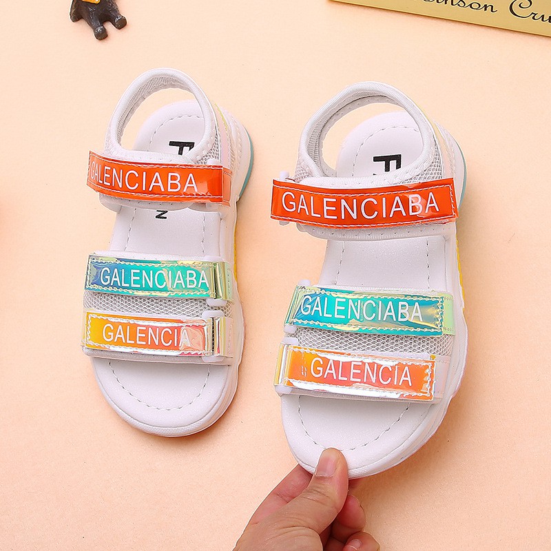 Dép sandan bé gái da mềm, êm chân, phong cách Hàn Quốc AE12, size to 30-37, hàng cao cấp