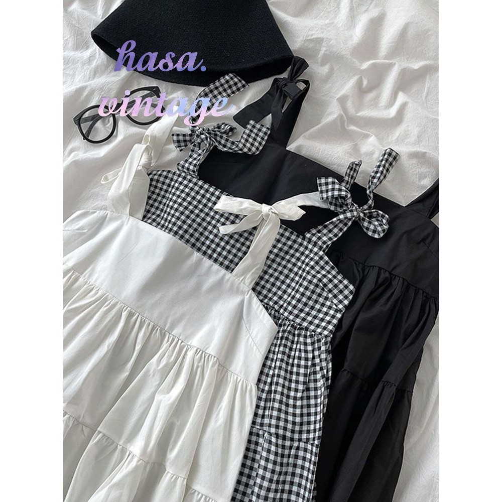 🌿 Đầm babydoll tầng 2 dây dáng dài ulzzang hot 🔥