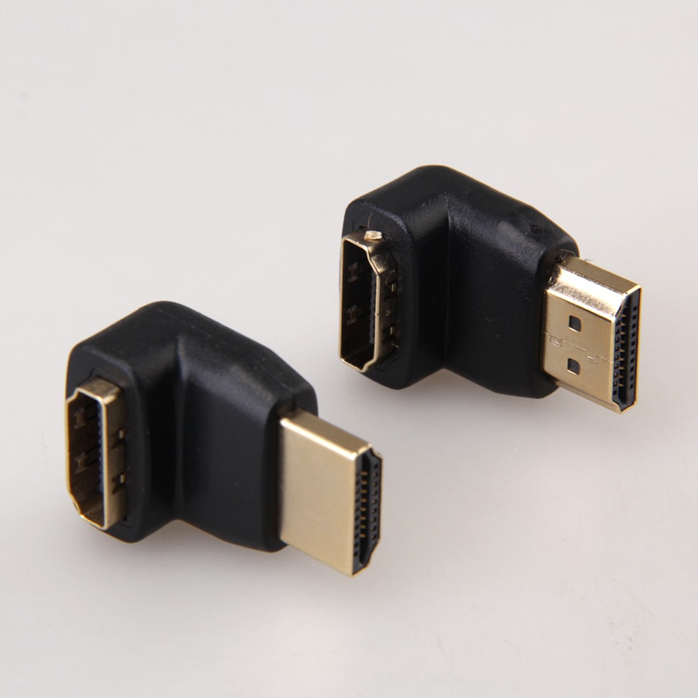 Đầu nối góc rộng 90 độ kết nối cáp HDMI đực sang cái