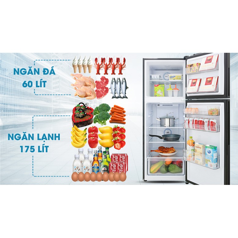 Tủ lạnh Aqua Inverter 235 lít AQR-T249MA PB (Miễn phí giao tại HCM-ngoài tỉnh liên hệ shop)