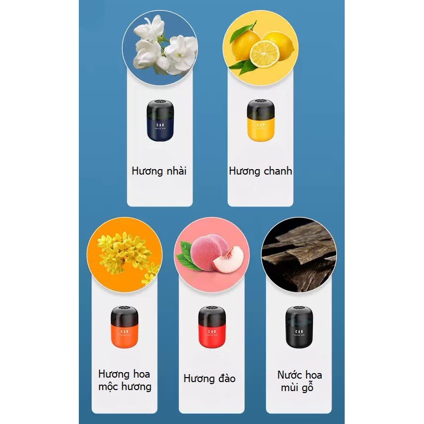 Sáp Thơm Nước Hoa Ô Tô Khử Mùi Xe Hơi Cao Cấp - Sáp Treo Oto, Hàng Nhập Khẩu, Nhiều Mùi