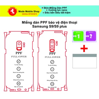 Samsung S9/S9plus Miếng dán PPF bảo vệ màn hình và thân máy