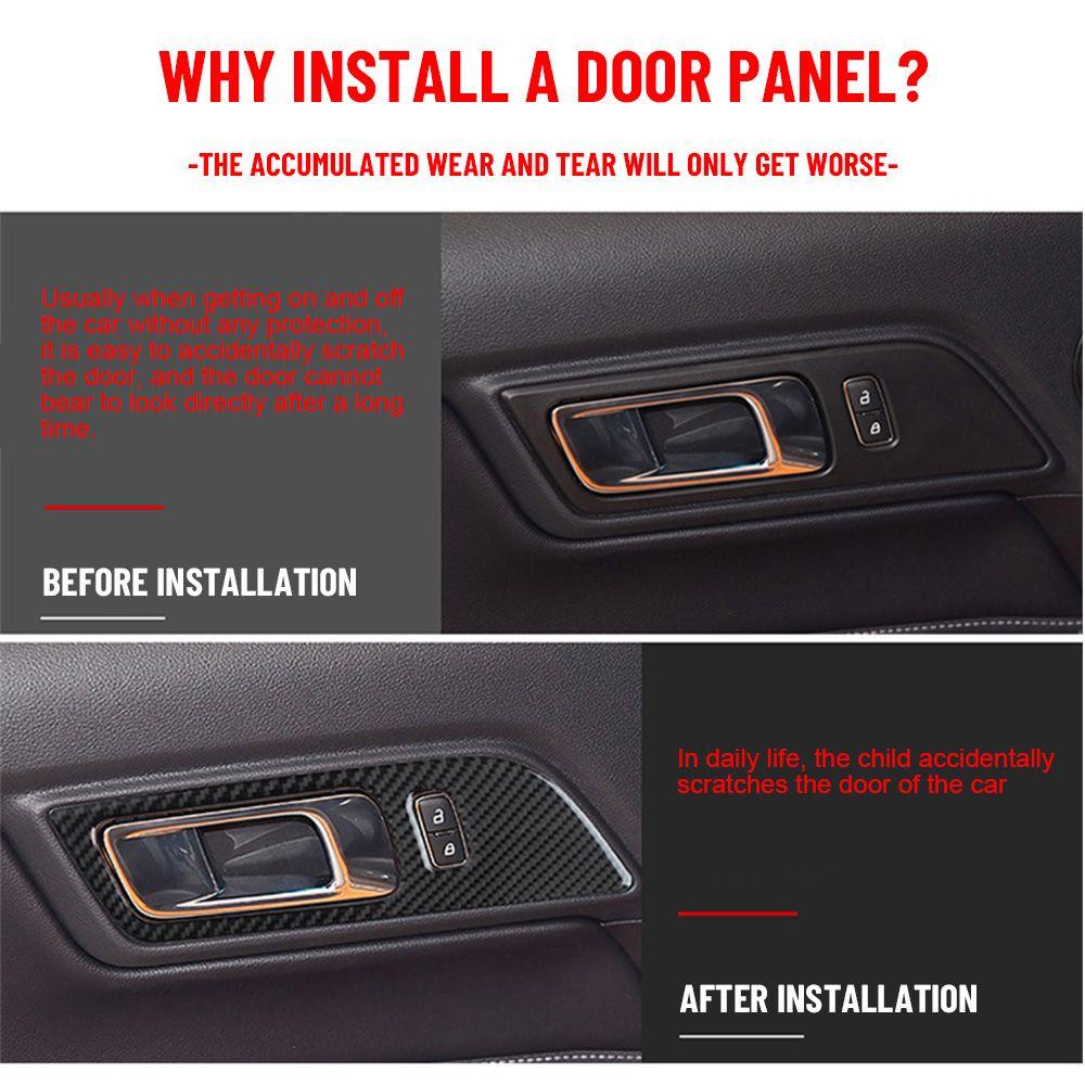 PISTA Set 2 Miếng Dán Trang Trí Nội Thất Xe Hơi Ford Mustang 15-18