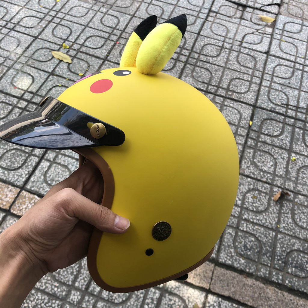 Mũ bảo hiểm 3/4 Pikachu Cao Cấp