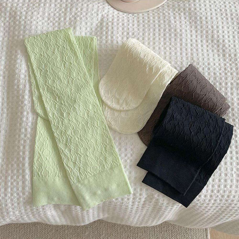 Vớ Nhung Jacquard Dài Qua Gối Thời Trang Cho Nữ