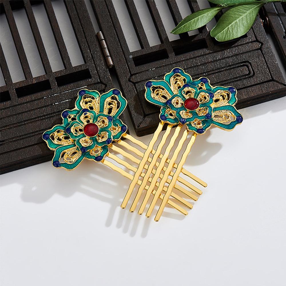 Trâm Cài Tóc Đính Hoa Sen Phong Cách Hanfu Truyền Thống Trung Hoa