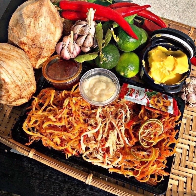 Mực Mix 3 Vị : mực dừa, mực bơ tỏi,mực tomyum 300gr siêu ngon, siêu hấp dẫn,ăn vặt MIN ‘s FOOD | BigBuy360 - bigbuy360.vn