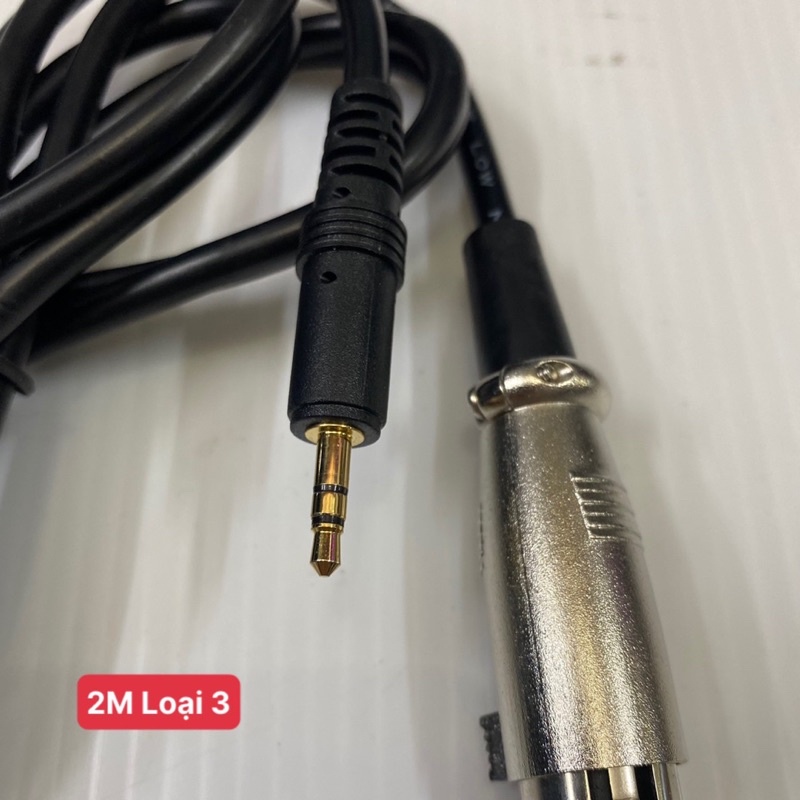Dây XLR Micro 3.5mm Dành Cho Mic Thu Âm Live Stream Hàng Tốt Loại 1 - 2 - 3