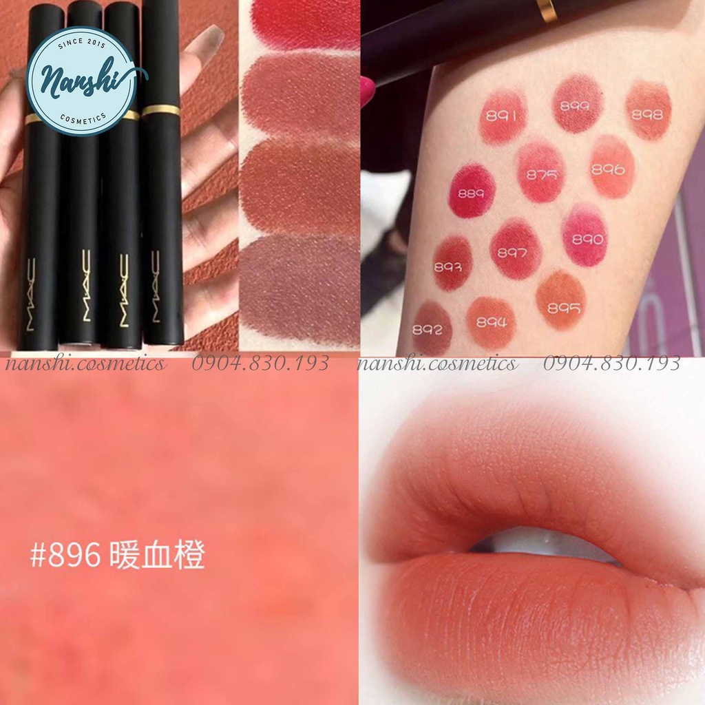 Son môi mịn lì MAC Powder Kiss Velvet Blur Slim Stick 2g NEW 2022