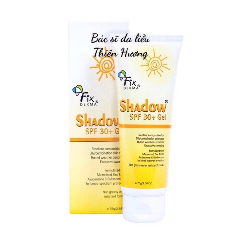 Kem Chống Nắng Fixderma Shadow SPF 30+: chống nắng, dưỡng ẩm, phù hợp mọi loại da kể cả da nhạy cảm
