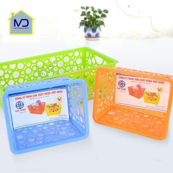 KHAY NHỰA CHỮ NHẬT, RỔ NHỰA A4 B5 NHỰA VIỆT NHẬT ĐỦ MÀU