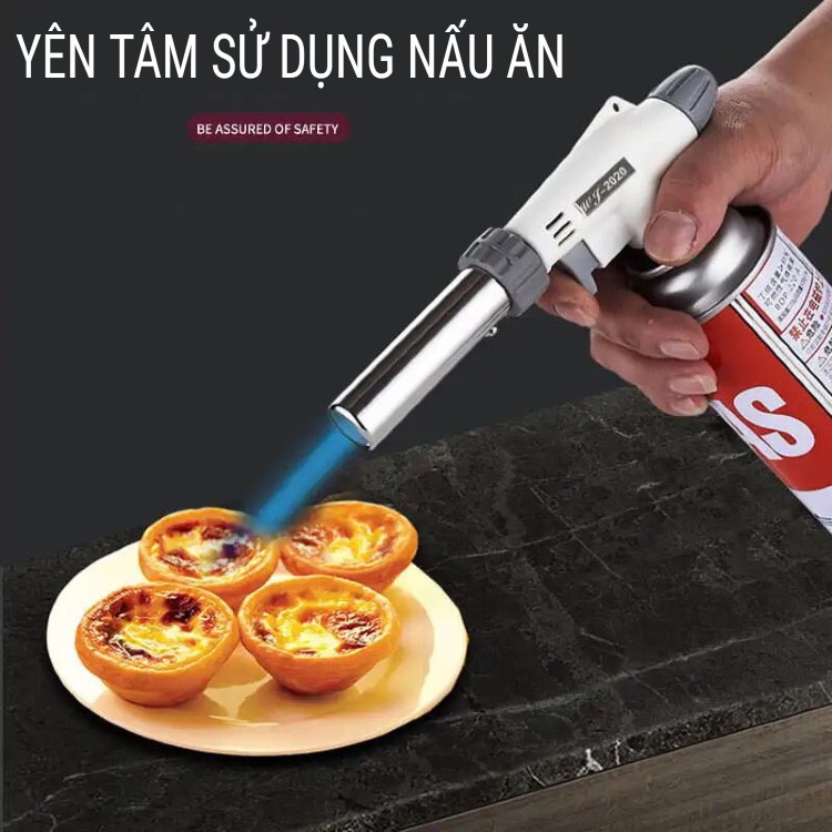 Đầu Khò Ga Chuyên Dụng, Tự động đánh Lửa, Khò Lửa Bình Gas MINI - Núm điều Chỉnh Nhiệt 1300 độ C Tiện Lợi