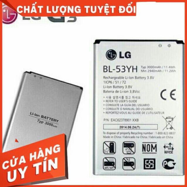 Pin LG G3 F400 D855, G3 Stylus D690 dung lượng 3000mAh