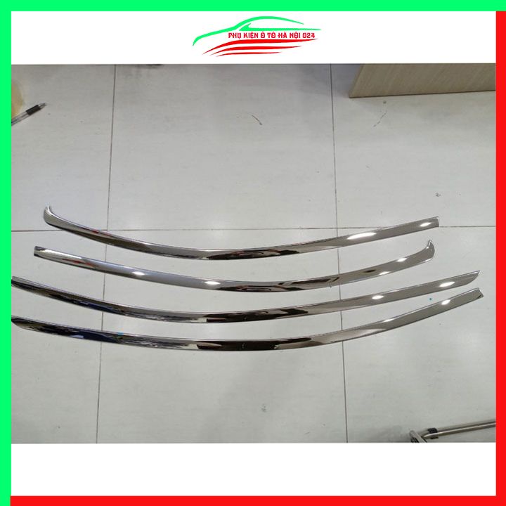 Bộ nẹp viền chân kính cong kính City 2021-2023 Inox sáng bóng chuẩn form xe