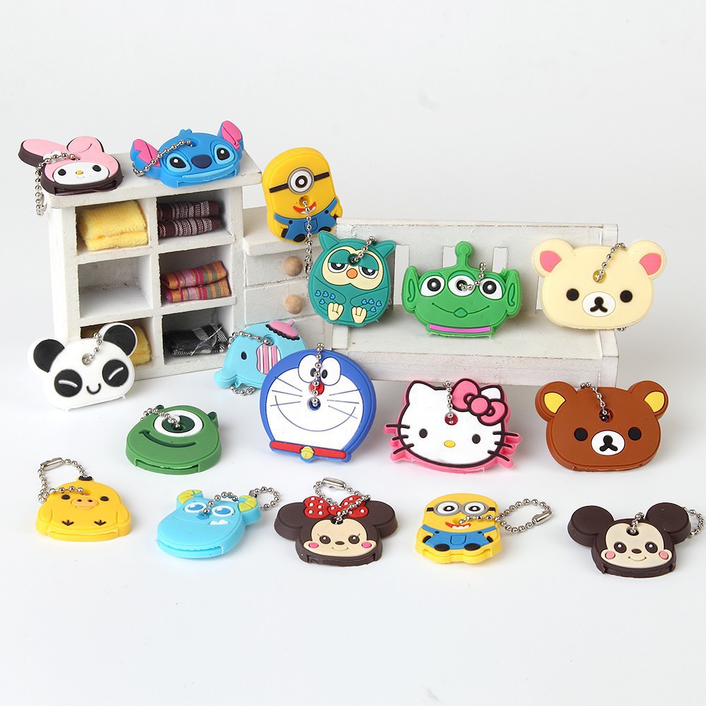 Móc Khóa Cute Hoạt Hình Ngộ Nghĩnh Gửi Mẫu Ngẫu Nhiên - Móc Treo chìa khóa, móc đeo chìa khóa Mini