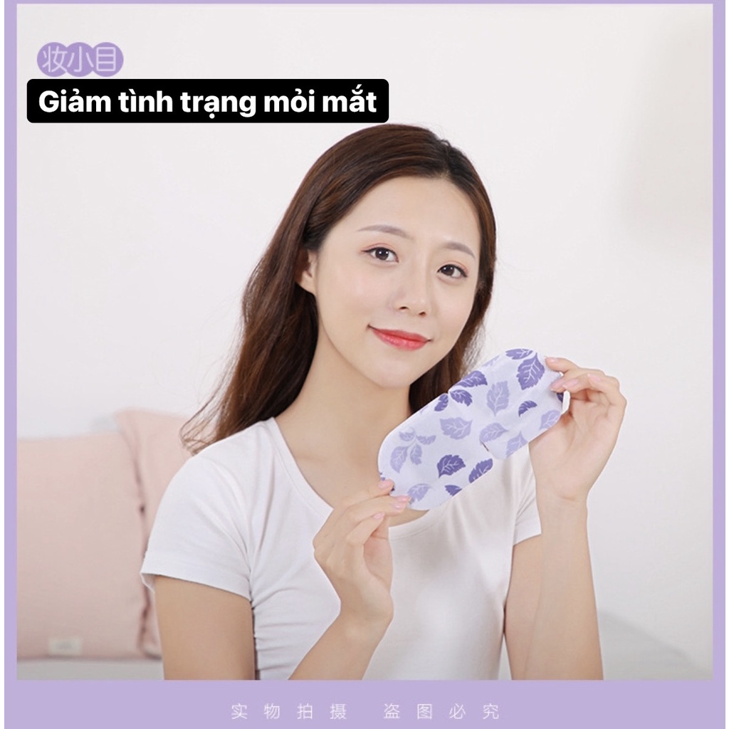 Mặt nạ chườm nóng mắt, mask mắt nóng giúp thư giãn, giảm quầng thâm mắt giúp mắt thư giãn bằng hơi nước