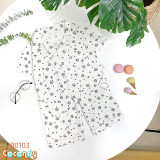 Bộ Pijama hình thú dễ thương bé trai, bé gái của COCANDY mã B0101,B0102