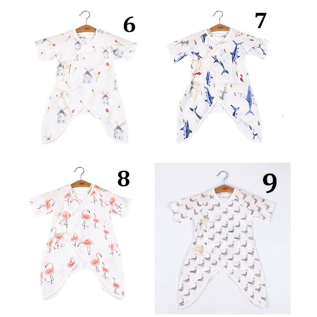 Body Muslin Tree sợi tre cho bé 0-1 tuổi