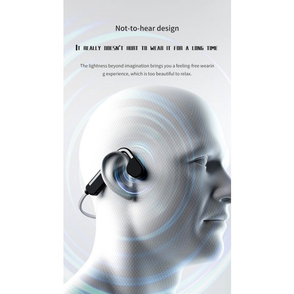 Dẫn Truyền Xương Tai Nghe Tích 16G Bluetooth-Tương Thích 5.0 Tiếng Ồn Không Dây Thể Thao Tai Nghe IPX6 Chống Thấm Nước