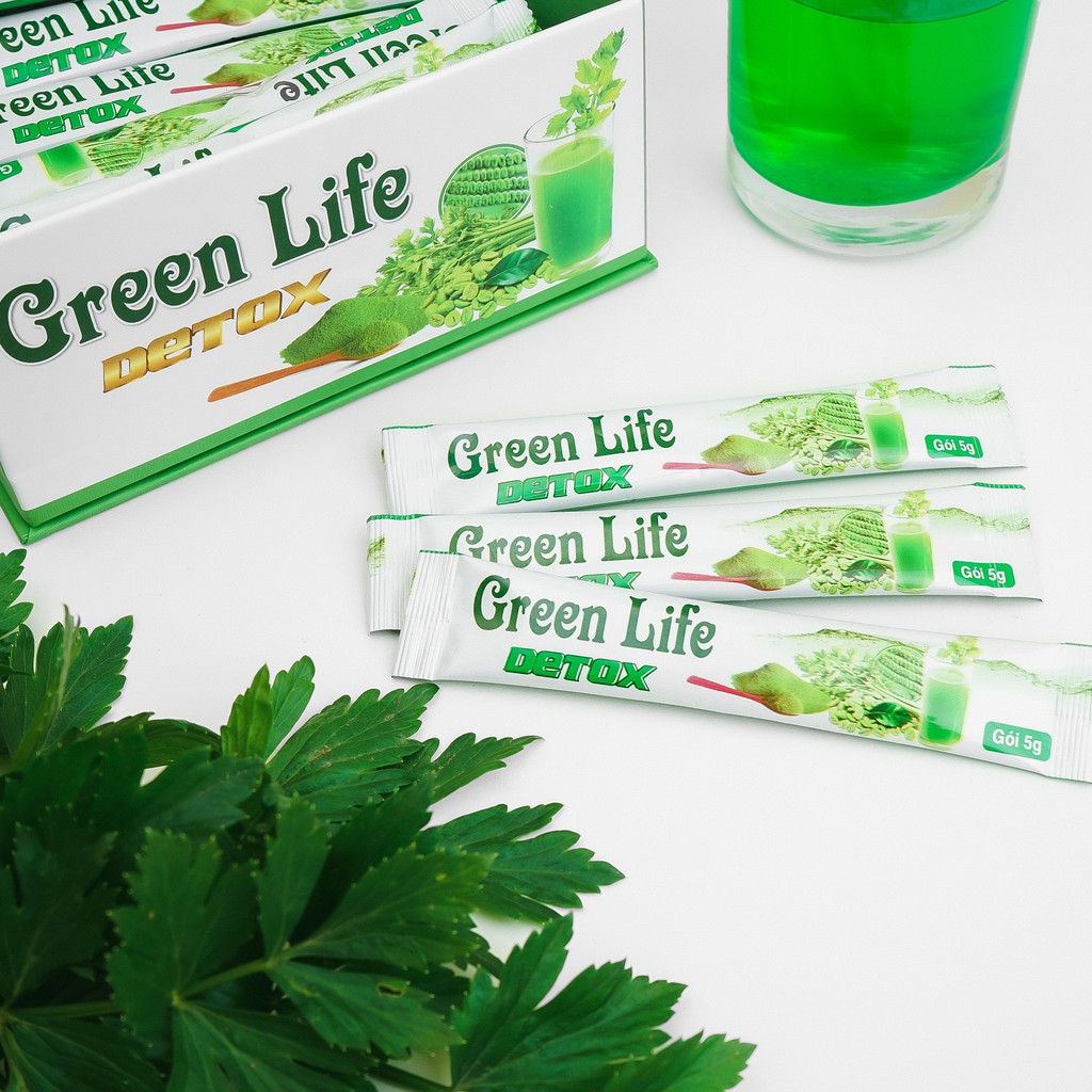 Bột Cần Tây, Tảo xoắn, Diệp lục - Green Life Detox - Hỗ trợ giảm cân hiệu quả, thanh nhiệt giải độc, làm đẹp da | WebRaoVat - webraovat.net.vn