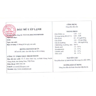 Dầu mù u ép lạnh 10ml & 30ml - Noom