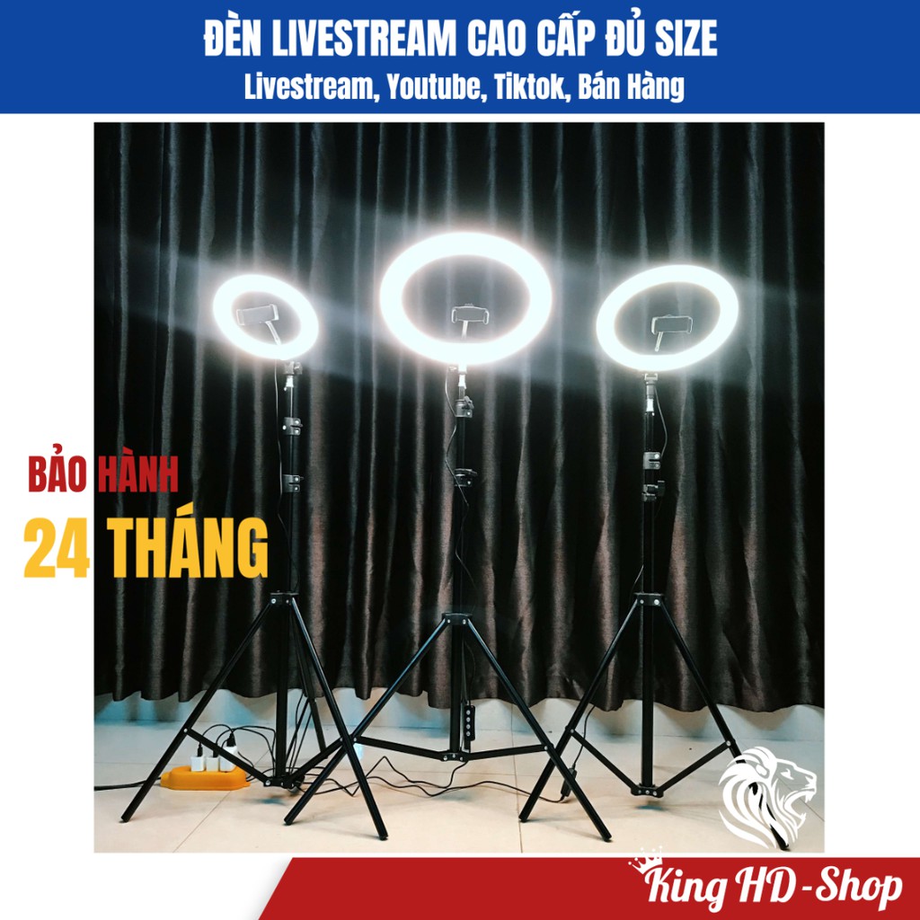 Đèn led livestream 26cm, 33cm, 20cm, hỗ trợ bán hàng chuyên nghiệp hàng cao cấp