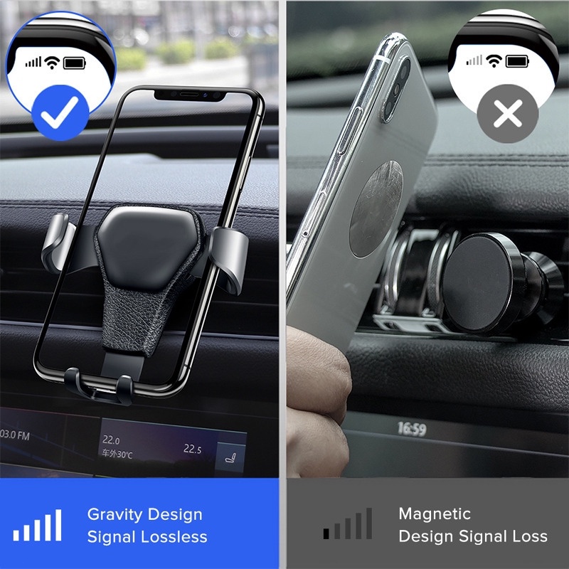 Giá Đỡ Điện Thoại / Thiết Bị Định Vị GPS Gắn Lỗ Thông Gió Xe Hơi Cho iPhone 11 Pro XS Max Xiaomi Huawei