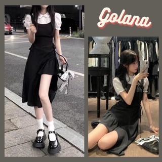 Váy Hai Dây Yếm Liền Áo Cách Điệu Tà Váy Siêu Cá Tính (Có BIGSIZE) (V215)