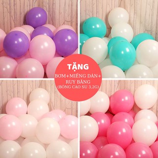 Set bóng bay cao su 10" trang trí sinh nhật sự kiện