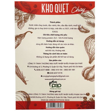[DINH DƯỠNG AN TOÀN] Kho Quẹt Chay An Nhiên, Thực Phẩm Chay Dinh Dưỡng, Thuần Chay Healthy, Đồ Ăn Chay | BigBuy360 - bigbuy360.vn