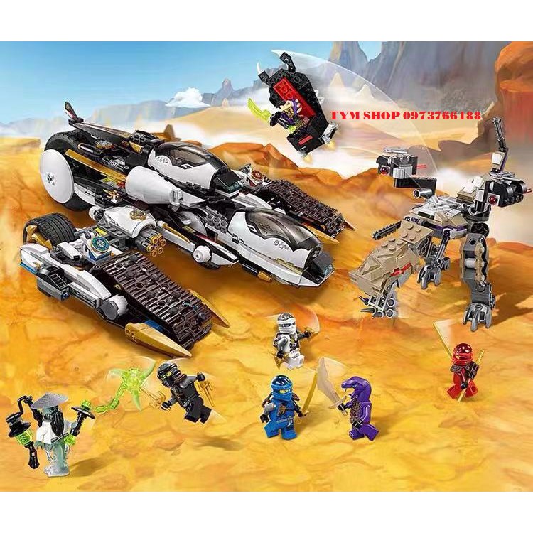 (Có Sẵn) Lắp Ráp Lego Ninjago 70595 Chiến Xa Tàng Hình của các Ninja BELA 10529 LEGO Ninjago Ultra Stealth Raider 81616