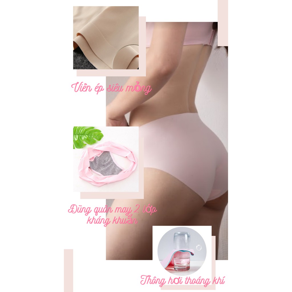 Quần lót nữ thun lạnh, quần lót su nữ không đường may cao cấp momoto QL1 | BigBuy360 - bigbuy360.vn