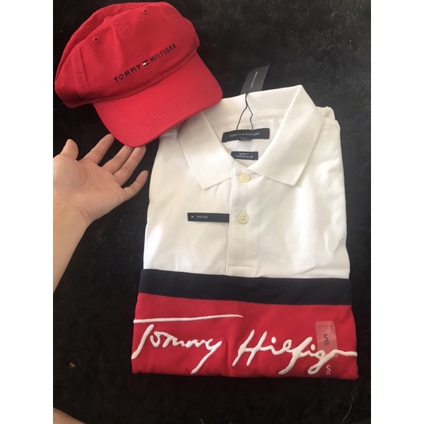 Áo thun polo tm nam slim phối đỏ xịn