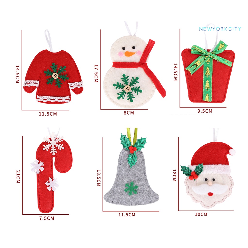 Gậy Giáng Sinh Bằng Vải Không Dệt Có Thể Tái Sử Dụng Kèm Dây Treo