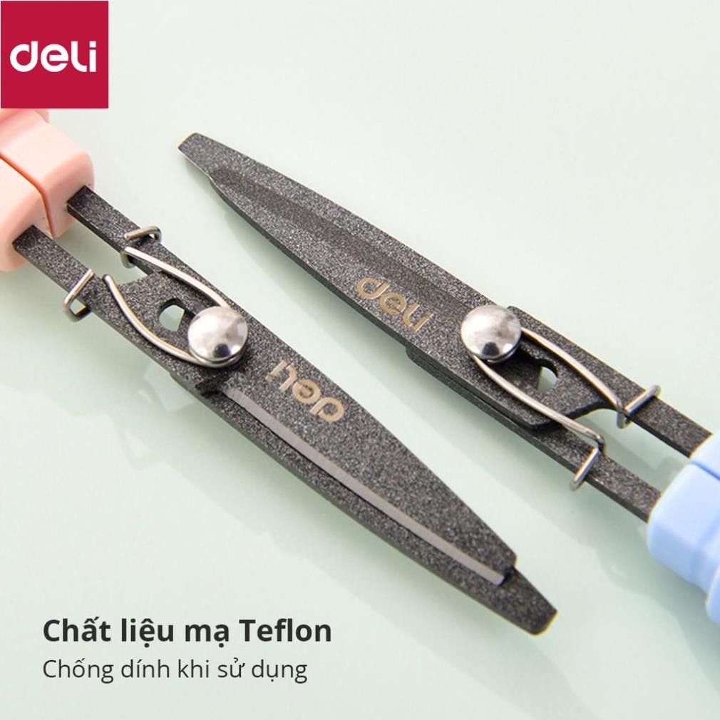 Kéo tiện lợi 105mm Deli - có khóa an toàn - 77761 [Deli]