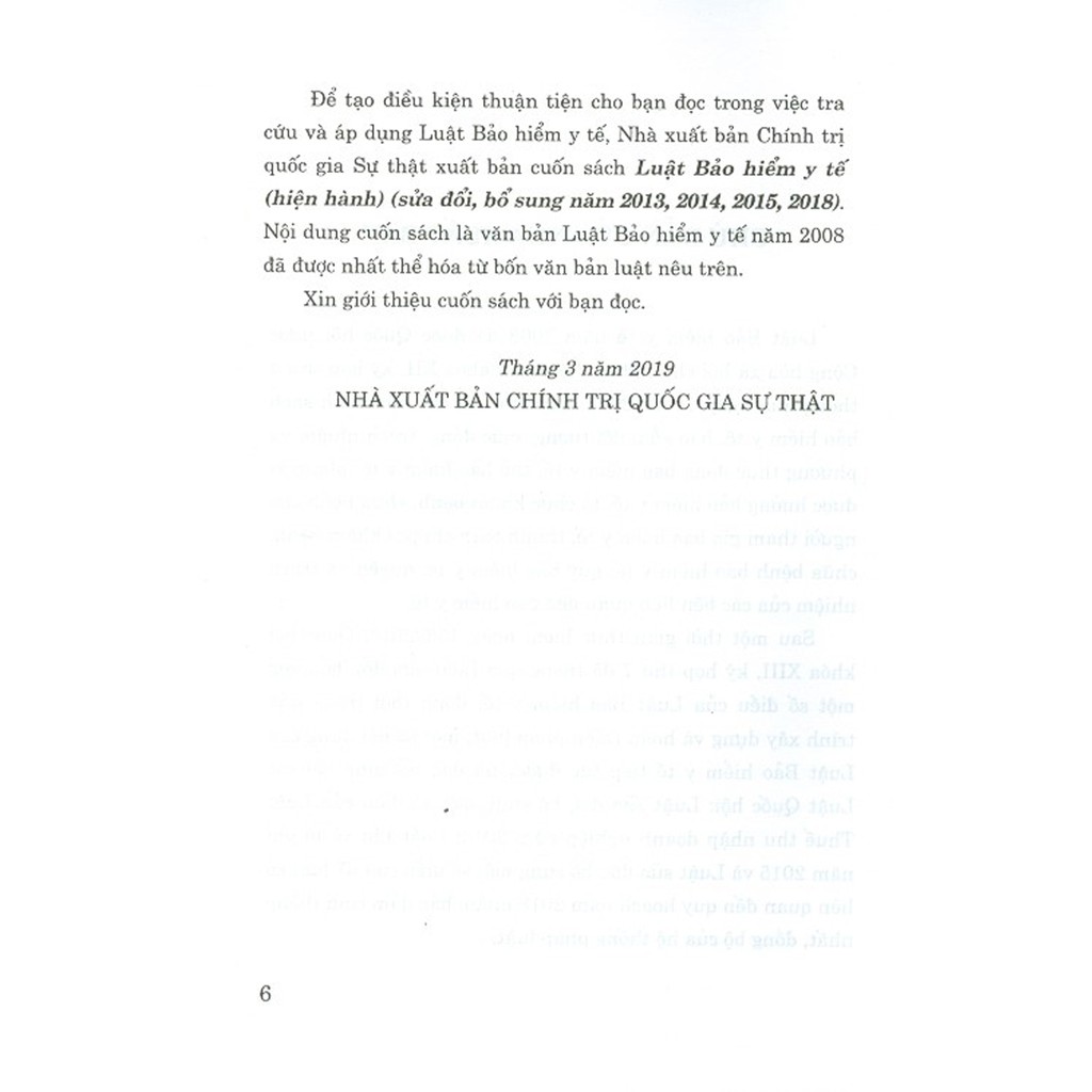 Sách - Luật Bảo Hiểm Y Tế (Hiện Hành) (Sửa Đổi, Bổ Sung Năm 2013, 2014, 2015, 2018) | BigBuy360 - bigbuy360.vn