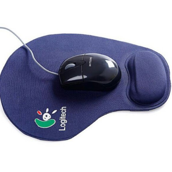 Miếng lót chuột máy tính Logitech có đệm lót kê đỡ cổ tay chống mỏi chống trơn trượt, bàn di chuột tấm lót chuột laptop